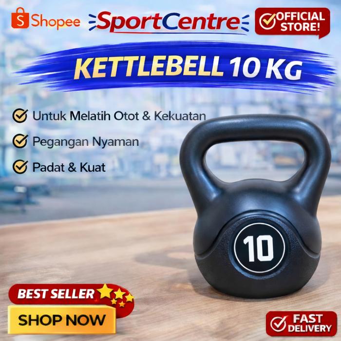 TERLARIS KettleBell 10 KG Barbell 10 KG/ Dumbell 10kg / Barbel 10kg / Dumbell 10kg Weight Lifting Ba