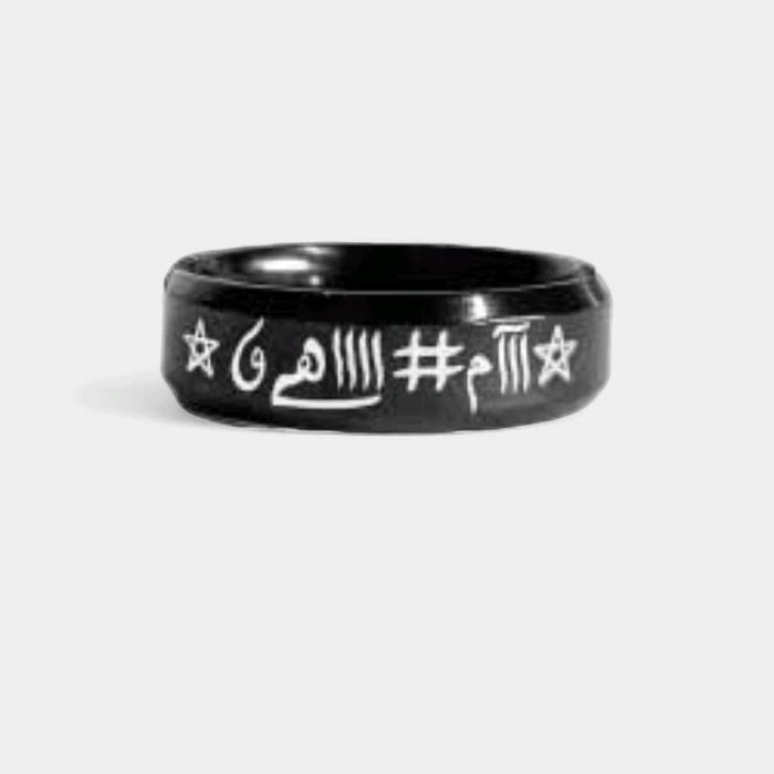 Cincin Titanium Ukir Khotam rajah sulaiman