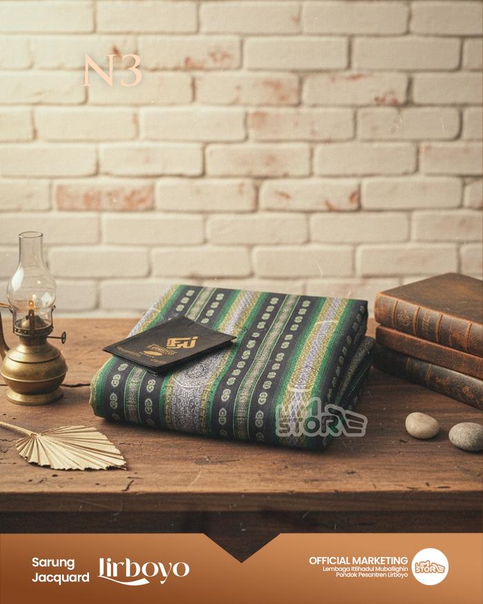 Lirboyo Sarung Jacquard Premium Motif Eksklusif N3 Kualitas Terbaik untuk Tampilan Elegan dan Nyaman