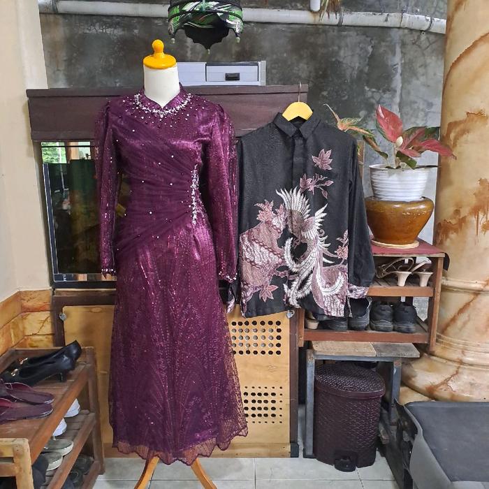 set  couple lamaran engagement nikah kondangan payet mewah