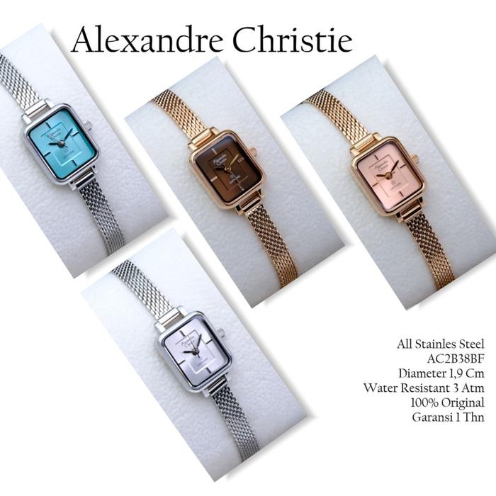 Alexandre Christie Jam tangan wanita AC 2B38 original garansi resmi 1 tahun, kaca sapphire alexander
