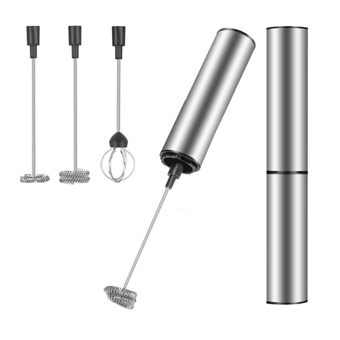 Milk Frother Handheld Coffee Frother Electric Whisk, USB Rechargeable
