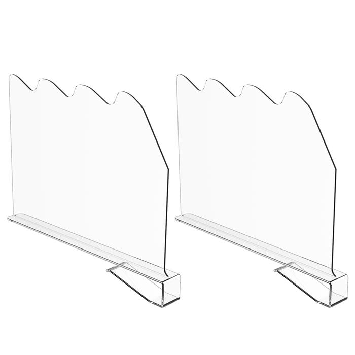 Transparent Acrylic Closet Shelf Bookcase Divider Home Use Wardrobe Shelf Bookcase Divider Baffle Co