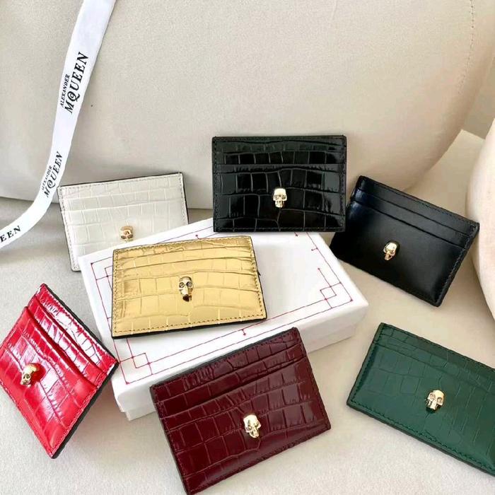 Pre Order MYMA'S Dompet Kartu kulit buaya card holder Skull