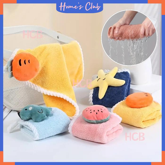 HCB Handuk Tangan Karakter 3D Lap / Kain Lap Meja / Kain Lap Karakter Handuk Tangan Gantung Wastafel