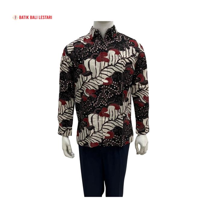 Batik Bali Lestari Couple Kemeja Pria & Midi Dress Wanita ( MZA / MZE )