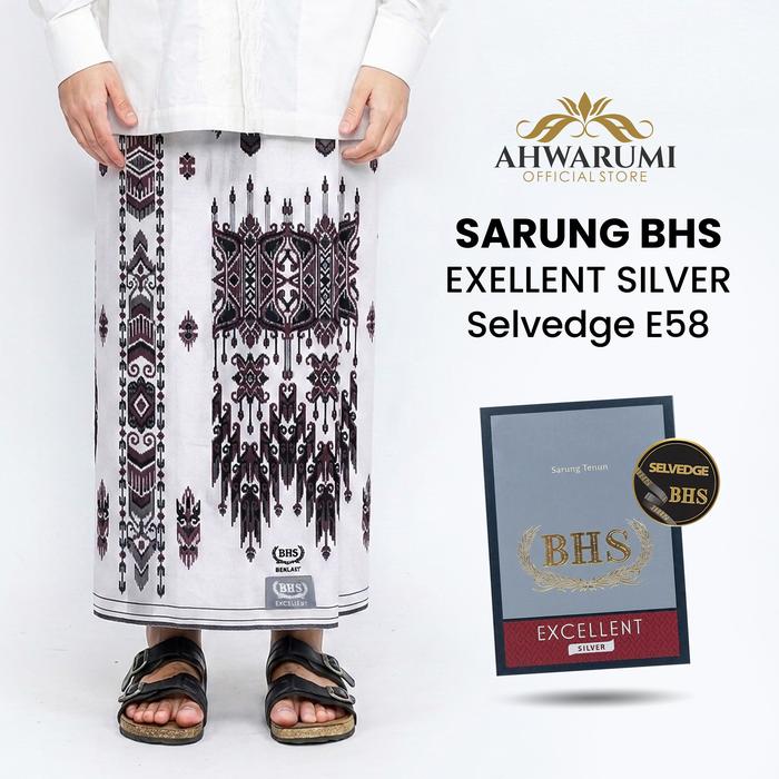 Ahwarumi - [E58] Sarung BHS Silver Excellent Super Jacquard E58 JGP, JGO