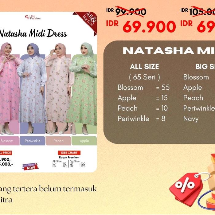 NATASHA MIDI NATASHA MIDI DRESS BY FEE FASHION