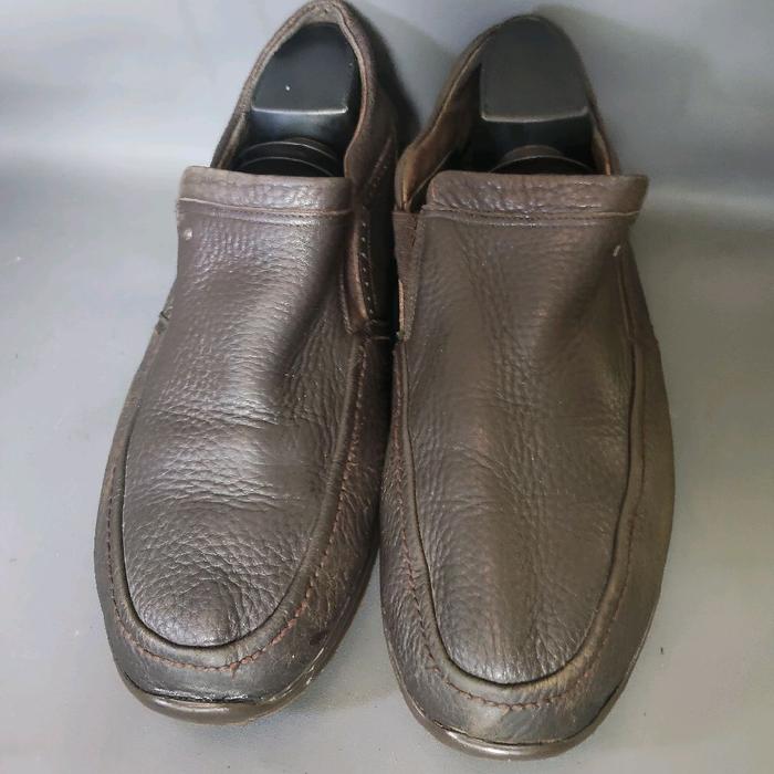 Sepatu Casual Slip on kulit asli Vainer Italy sz 44/28