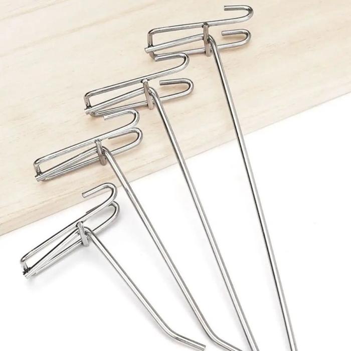 [10Pcs] 15/20/25Cm Cantolan Ram Single Ram Kalpanis Single Hook Ram Stainless Ram Gantungan Aksesori