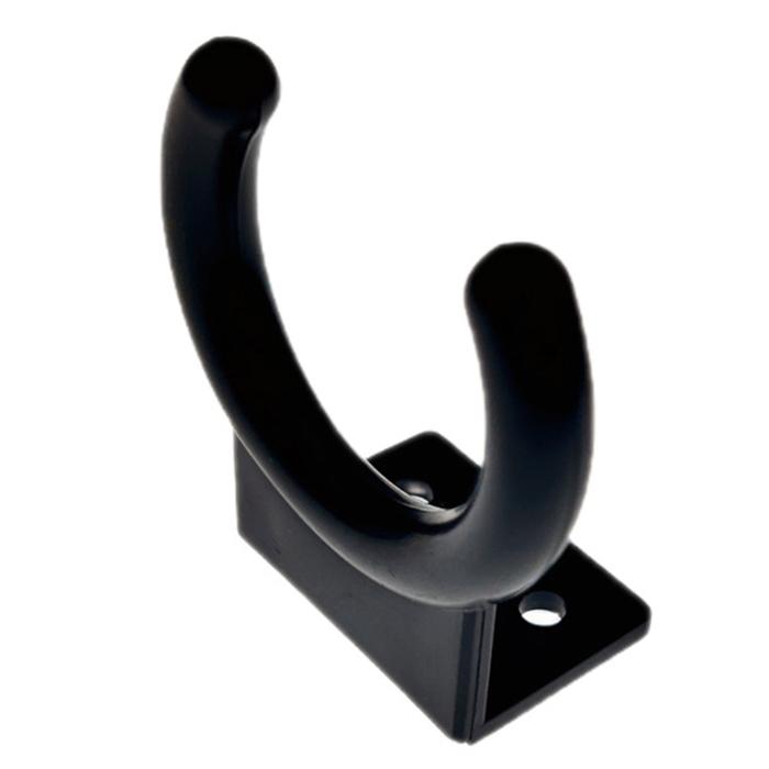 2Pcs Hanger Microphone Universal Mic Wall Mount Holder Hitam Holder Mic Stand Mic Tempel Dinding Dud