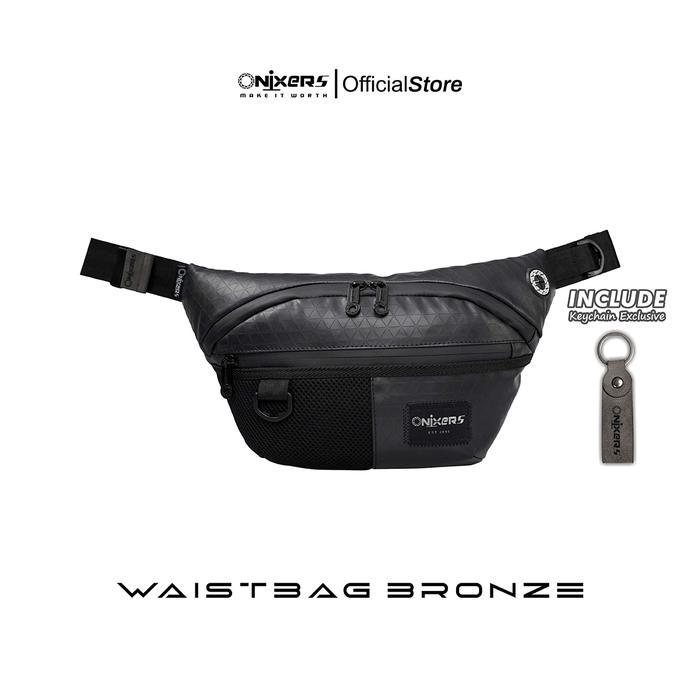 ONIXERS BRONZE WAISTBAG TAS PINGGANG WATERPROOF PRIA