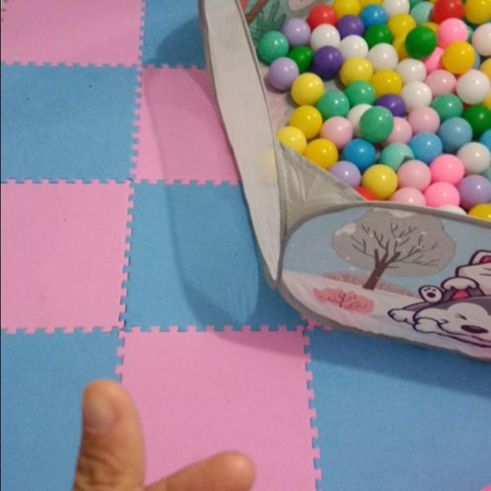TIKAR LANTAI PUZZLE ECO-MAT KOMBINASI 2 WARNA