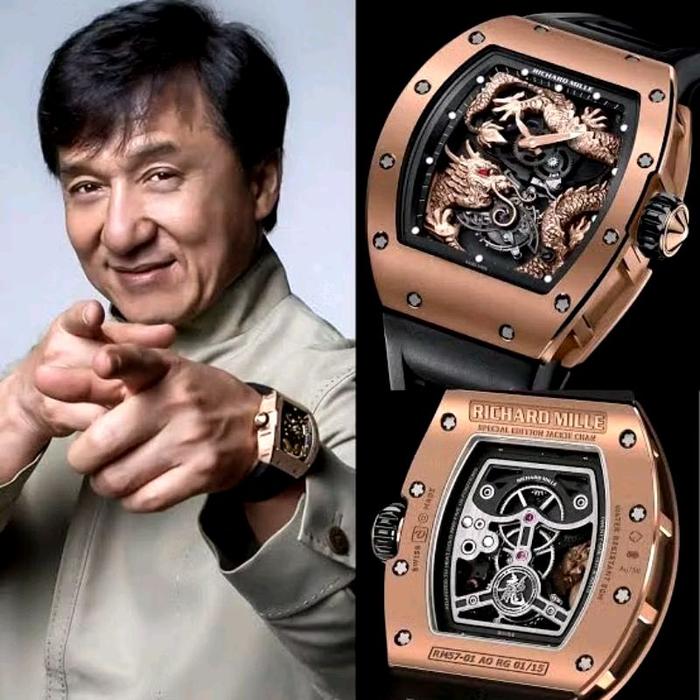 Jam tangan pria Autometic Swiss RM Dragon Jackie chan Sapphire