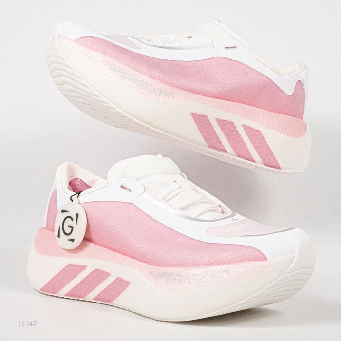 Gudang Bubu - Sepatu Adidas Hyperboost Edge White Pink Running Sneakers Unisex Sepatu Lari Olahraga