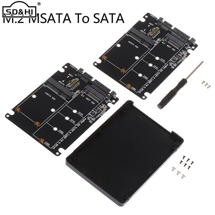 SATA 60Gbps To M2 NGFF SATA SSD MSATA SSD Adapter MSATA To SATA M.2
