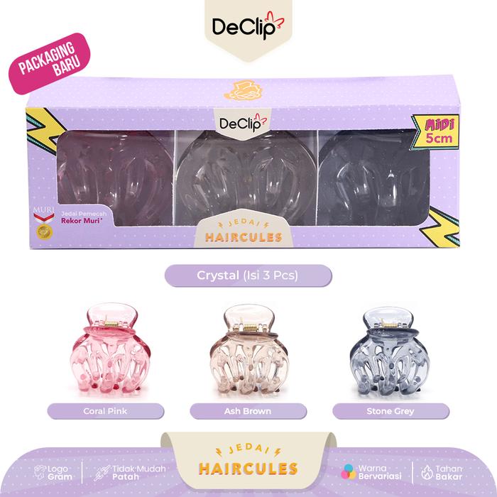 Jedai Haircules Declip Original Gigi 5 ukuran 5cm (isi 3pcs) Series