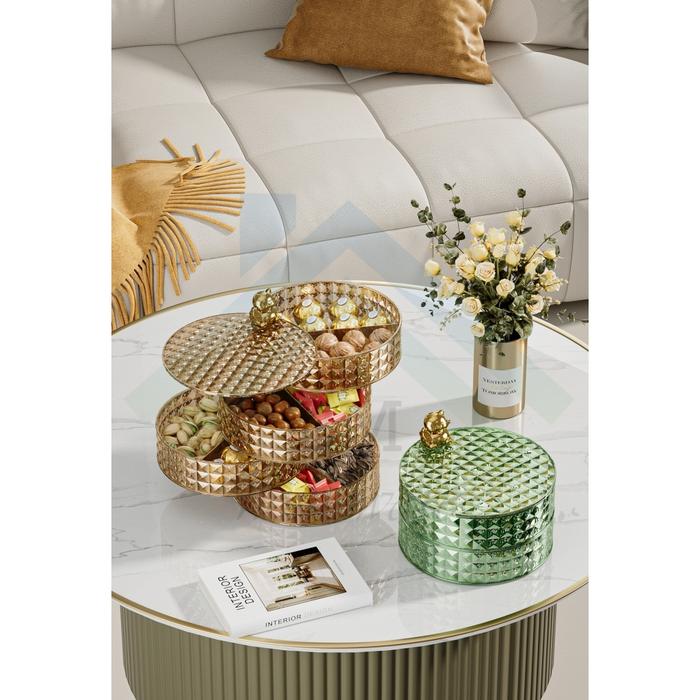 Toples Putar Tingkat Lebaran / Tempat Penyimpanan Kue Kering