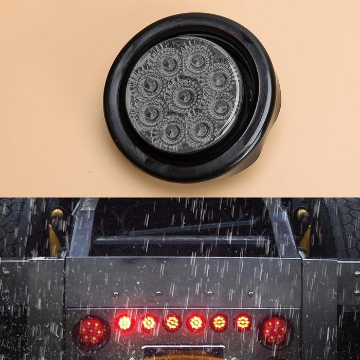 2" Round Side Marker Light Clearance Lamp Smoke Lens Fit For Truck