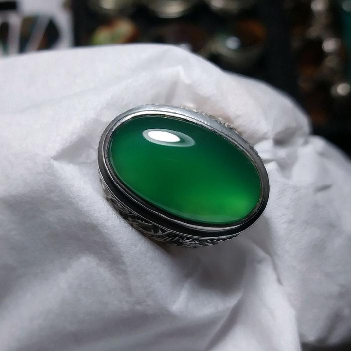 hijau garut darson ring perak