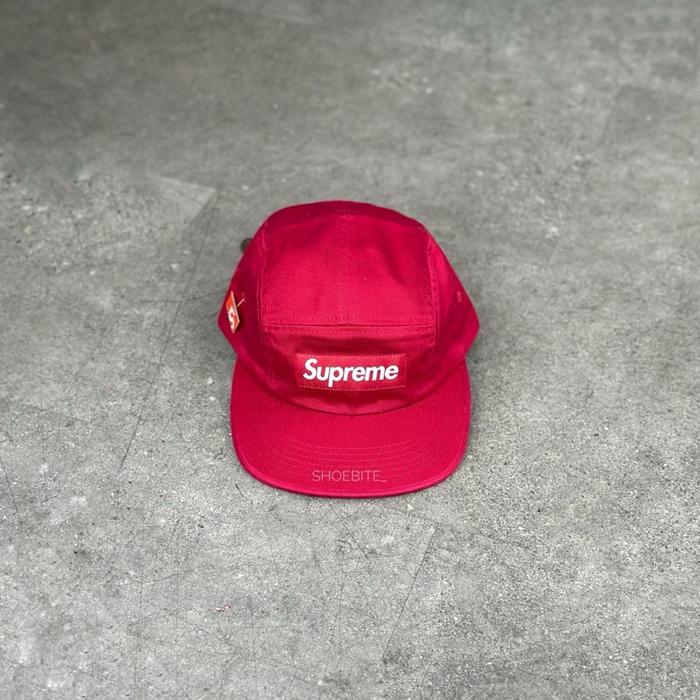 SUPREME WASHED CHINO TWILL CAMP CAP RED SS26 100% ORIGINAL