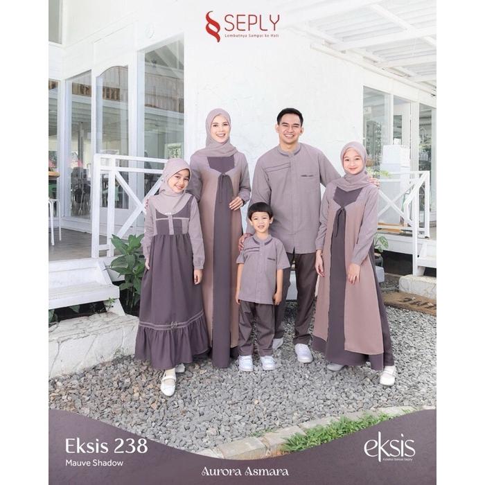 Gamis Sarimbit SEPLY EKSIS 238 Gamis Seragam Keluarga Gamis Couple Lebaran Termurah