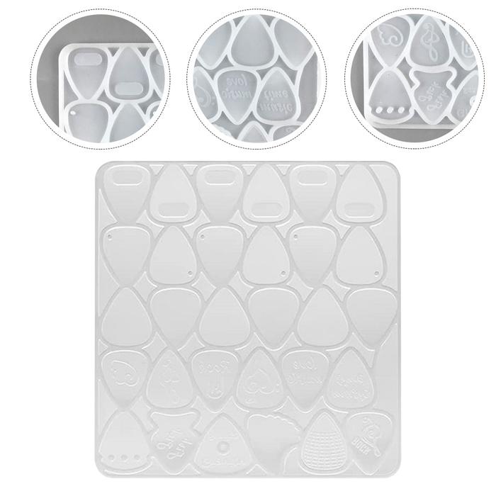 Guitar Pick Resin Molds DIY Crafts Supplies Guitar Triangle Plectrum