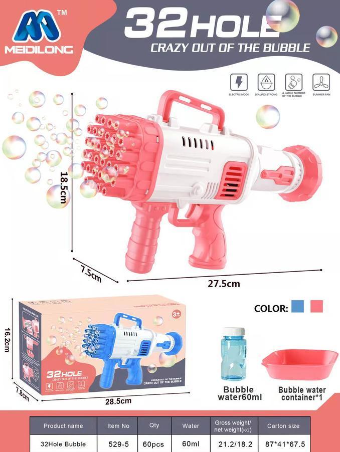 (Cooger) Mainan Anak Buble Gun Tembakan Mesin Machine Dus Besar Gelembung Seru