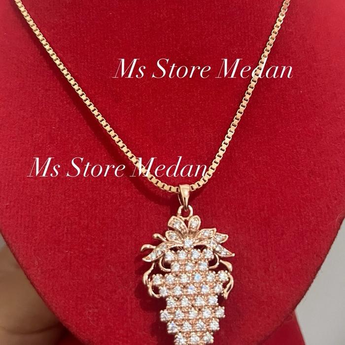 Kalung anggur replika berlian Medan cantik super mewah aslinya