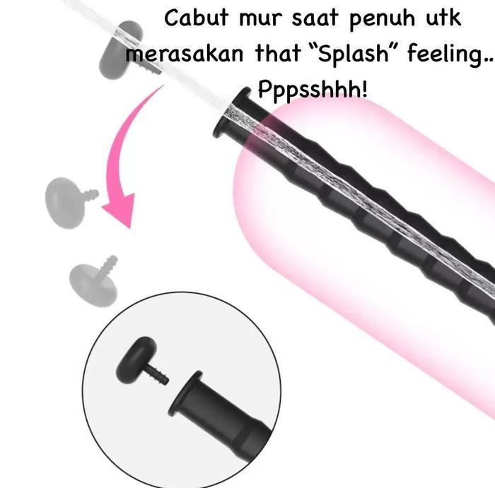 ALAT,,,, Kas Urethral Tube Dr. Ruth "Splash" Soft Silicone Alat Bantu Sex Toys Prank Toy PENGIRIMAN 