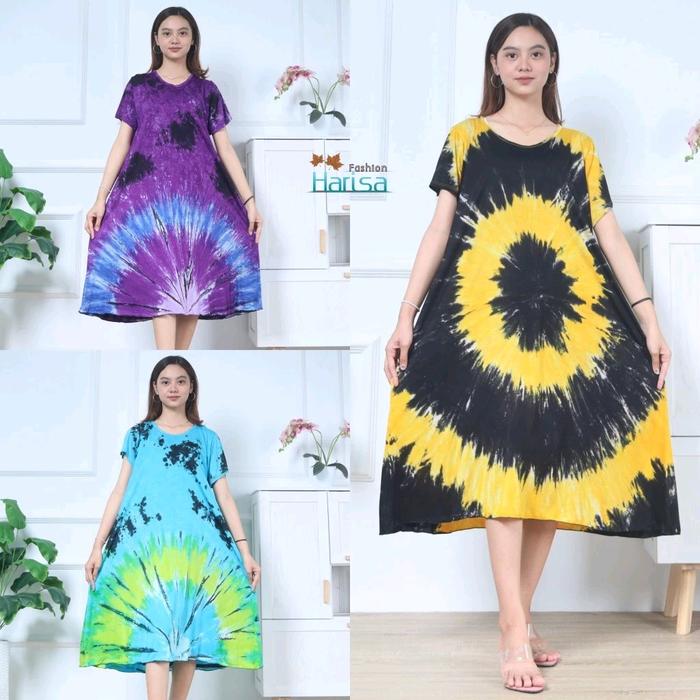 daster bali sunset XXL JUMBO COTTON JERSEY PREMIUM Tebal Panjang Nyaman Motif Dress