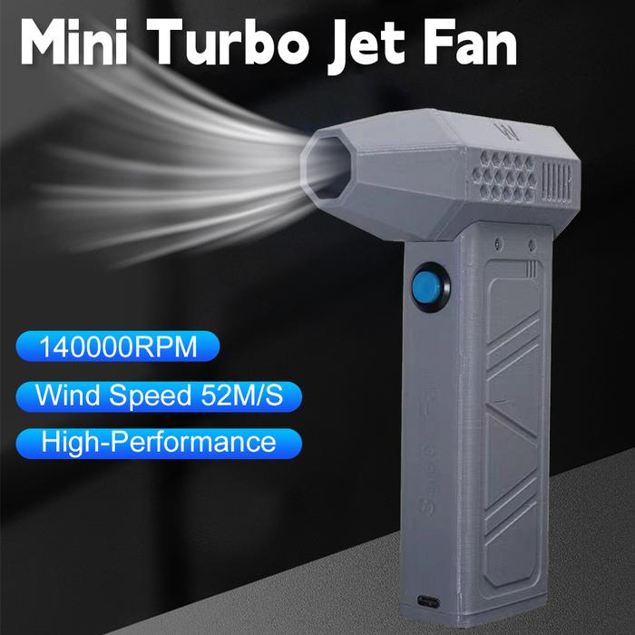 Mini Turbo Jet Fan 140000RPM Wind Speed 52M/S Handheld Brushless Motor Duct Fan  High-Performance Cy