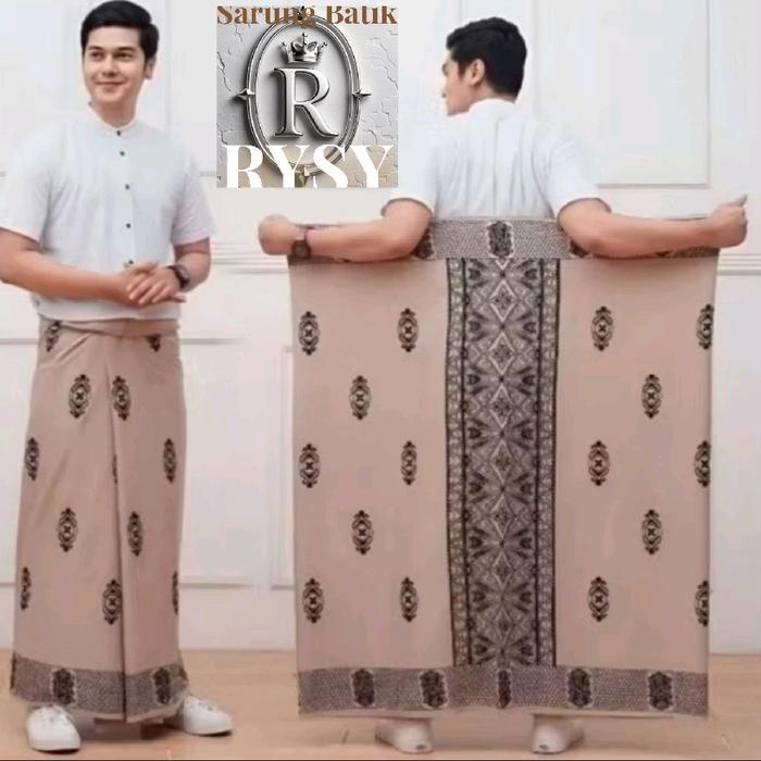 Promo Sarung Gus Iqdam Terbaru dan Elegan Warna Hitam Muslim Dewasa Katun Pria Wanita Santri - Putih
