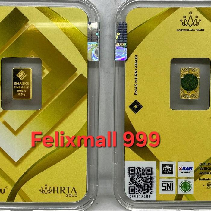 LOGAM MULIA HRTA BP AKLIRIK EMASKU HARTADINATA BULLION PROTECTION 0.5 GRAM GR PREMIUM LUXURY