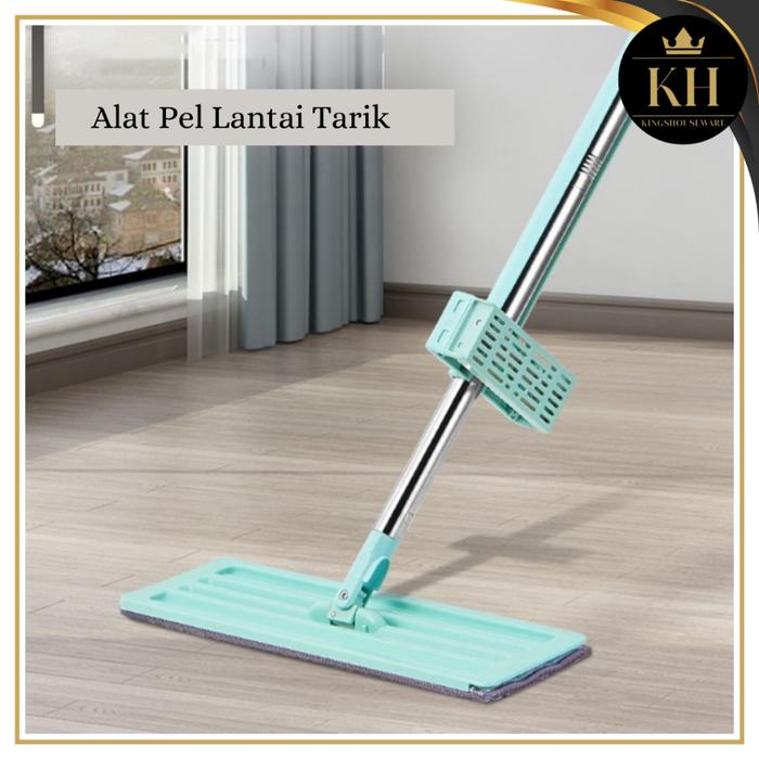 Kh- Alat Pel Lantai Tarik Alat Pel Mop Hijau Alat Pel Ultra Mop Cleanze Green Alat Pel 1080 Alat Pel