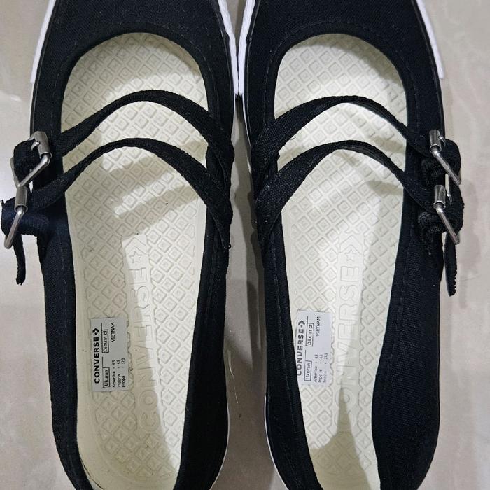 Converse Mary Jane Slip - 37.5 - Hitam