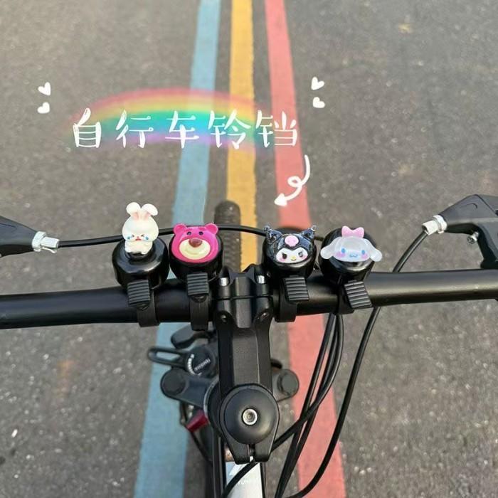 Set Bel Sepeda Universal Lonceng Roadbike MTB Hiasan Sepeda Unik dengan Desain Kartun
