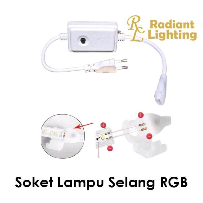 Socket Adaptor LED selang Outdoor 220V