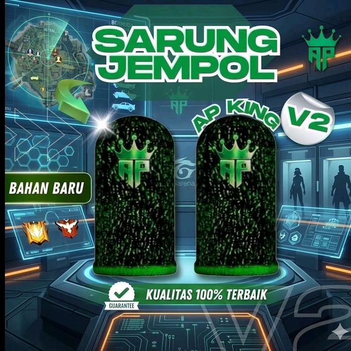 Sarung Jempol Gaming p4 Reffectiv Aksesoris Game Free Fire-Mobile Legends Bahan Baru Kualitas 100% T