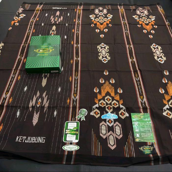 sarung goyor ketjubung scp green jahit tengah bahan mesres