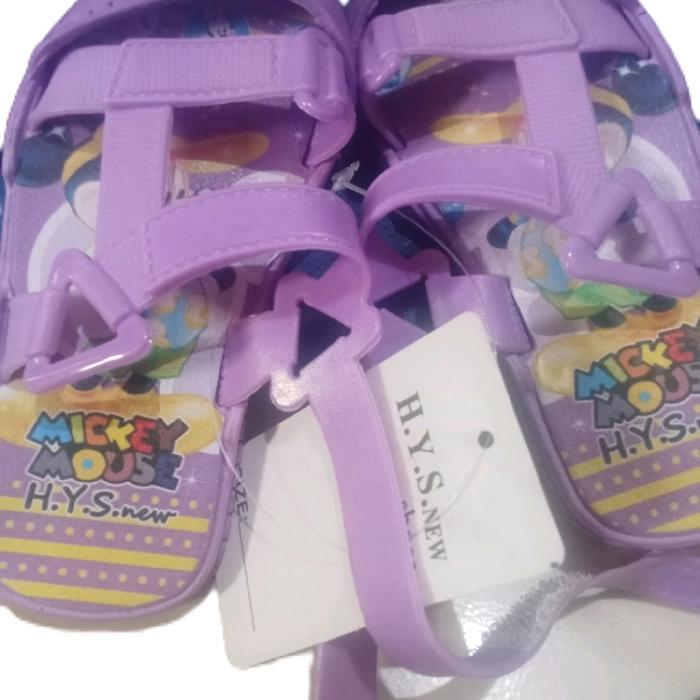 Sendal Gunung Bayi Lucu H.Y.S New Karakter Bayi Perempuan dan Laki-Laki dengan Bahan Karet dan Tali 