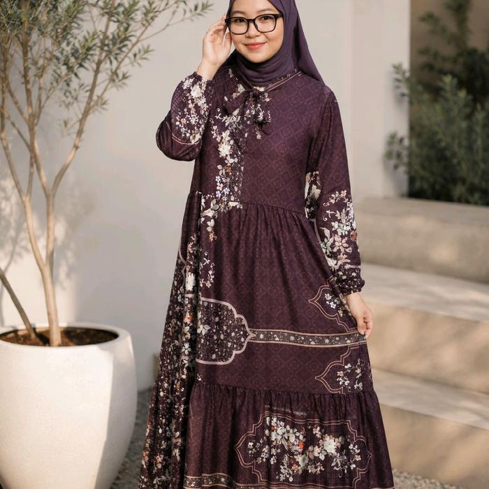 BELI 1 GRATIS 1 | Gamis Muslim Jumbo Busui Murah Bahan Adem Gamis Wolfis Premium Abaya Premium Dress