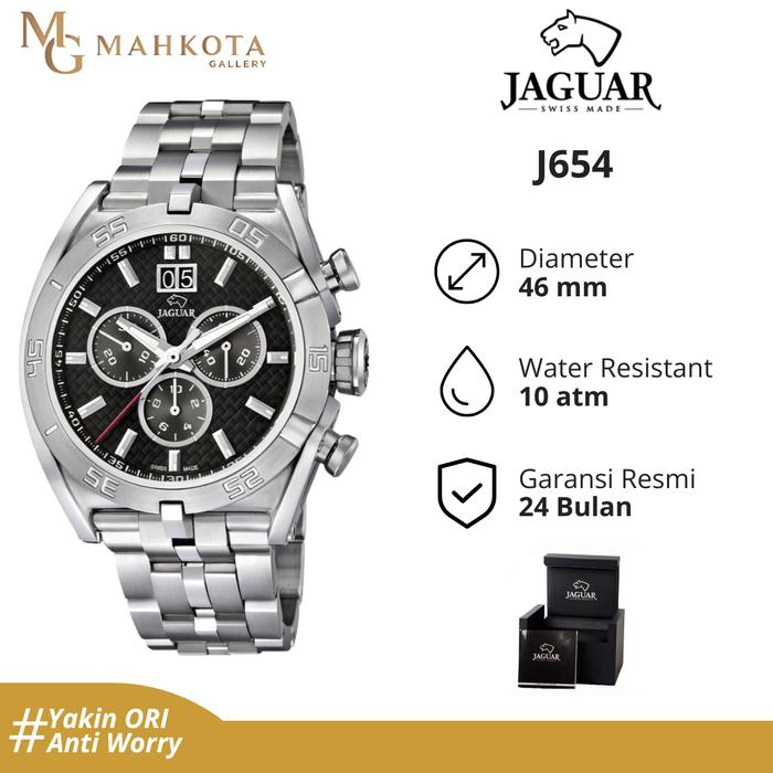 Jam Tangan Pria Jaguar J654 Strap Stainless Steel Original Bergaransi Jam Tangan Palembang