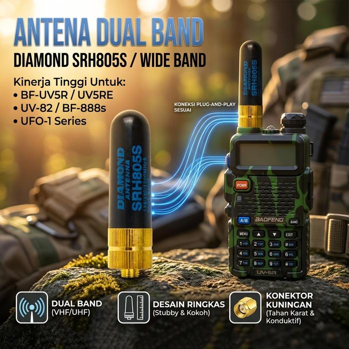 Mtos Mall | Antena HT Dual Band | Antena Walkie Talkie | Antena Baofeng Universal