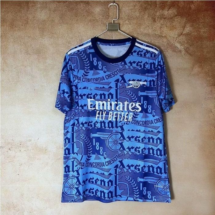 25-26 Arsenal Blue Blue fan men's shirt Print bestseller football training 3D printed jersey trainin