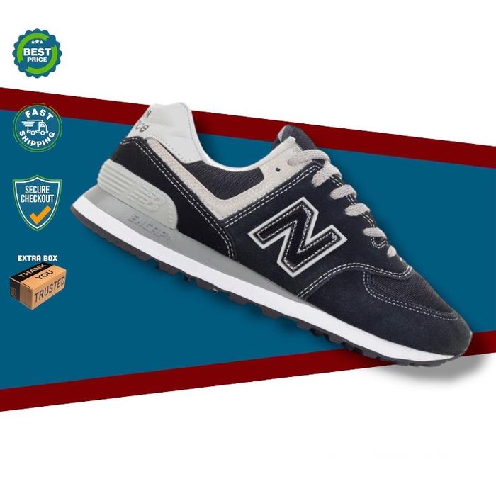 New Balance ML574EGK Core Black Grey - NB 574