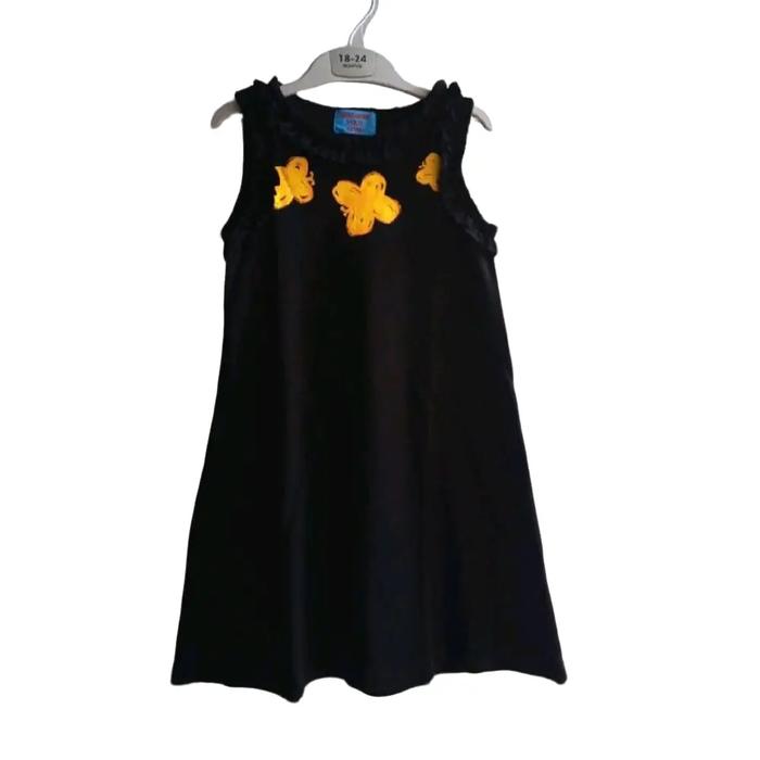 Dress ruffle hitam Bebebebe