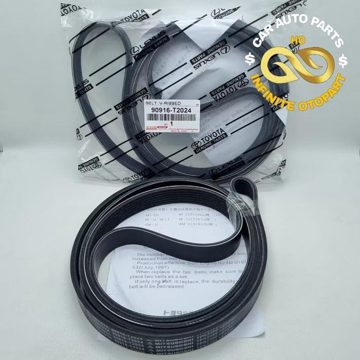 VAN BELT FAN BELT TOYOTA INNOVA INOVA BENSIN FORTUNER HILUX BENSIN 7PK 2300 Spare Part Mobil Origina