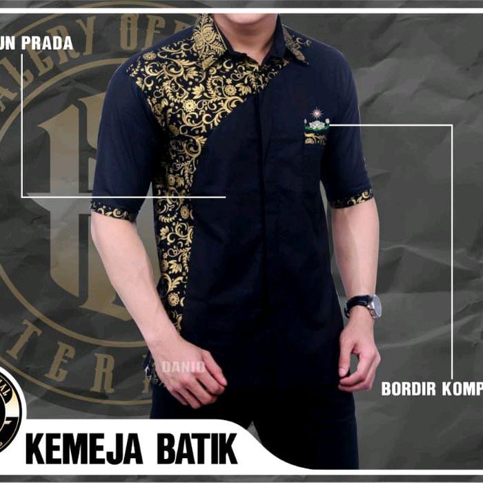 Baju Batik PSHT Pria Model Pendek SH Terate Bordir Katun Lembut Nyaman Dewasa