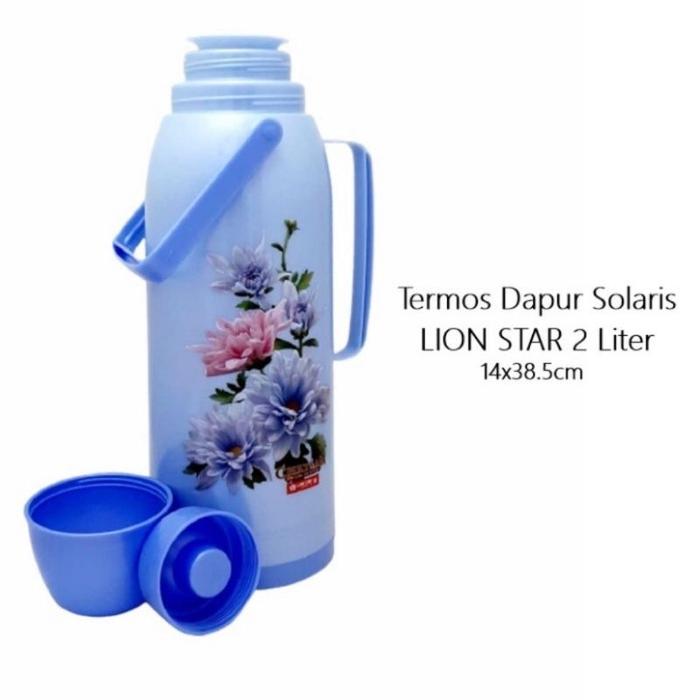 Termos Air Panas 2 Liter Lionstar Solaris 50H - Termurah Botol Air Panas Jumbo 2Liter Lionstar